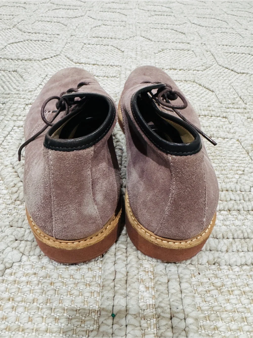 Ermenegildo Zegna Mauve Suede Chukka Boots